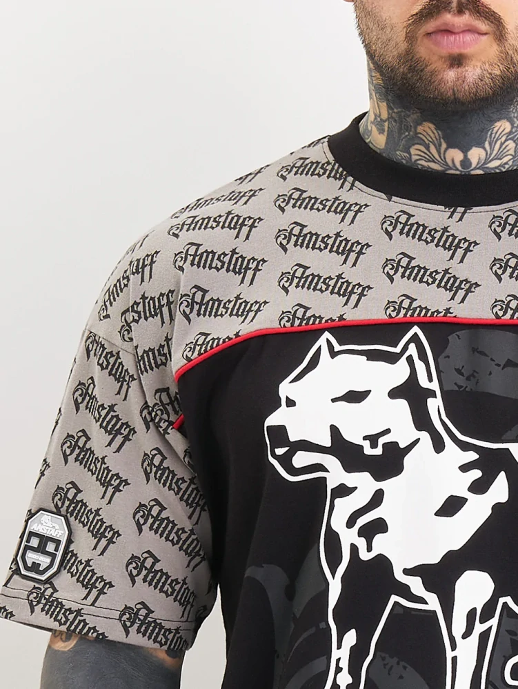 Amstaff pánské tričko Varek Black/Grey