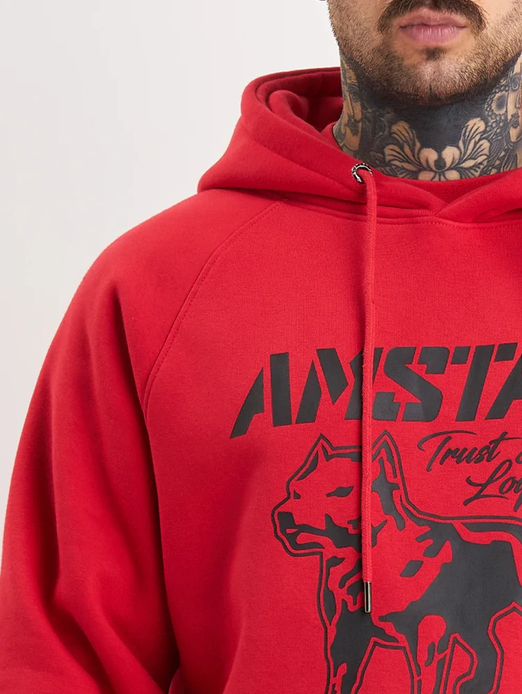 Amstaff Mikina Logo 2.0 Hoody Red/Black