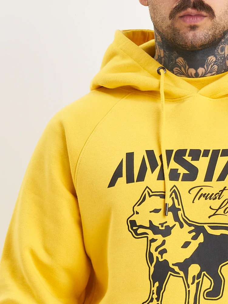 Amstaff Mikina Logo 2.0 Hoody Yellow/Black