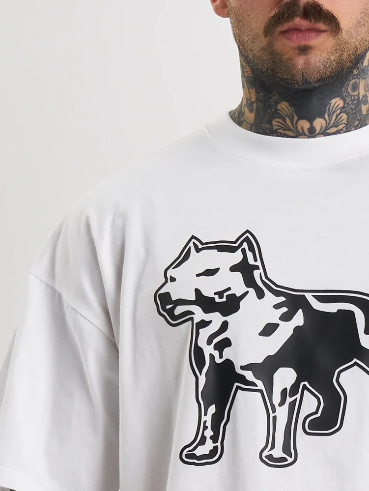 Amstaff tričko Logo 2.0 White/Black