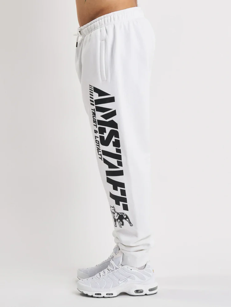 Amstaff tepláky Logo 2.0 White/Black