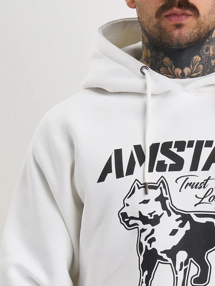 Amstaff Mikina Logo 2.0 Hoody White/Black