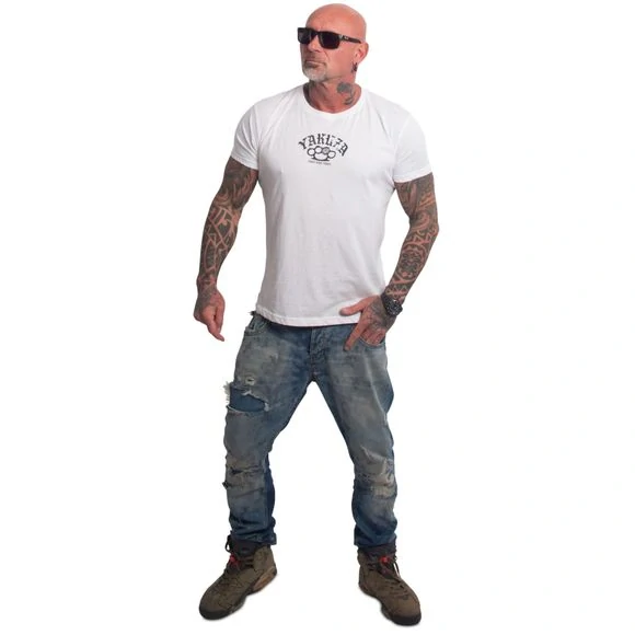 Yakuza pánské tričko CRUSHER REGULAR TSB 27041 White