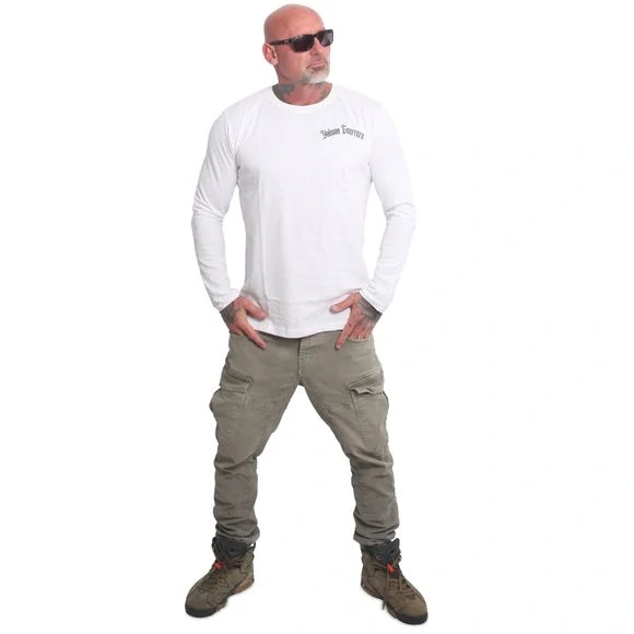 Yakuza tričko s dlouhým rukávem Guerrero LSB 27034 White