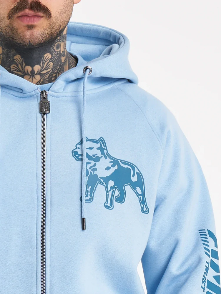 Amstaff Mikina Logo 2.0 Ziphoody Horizon Double Blue