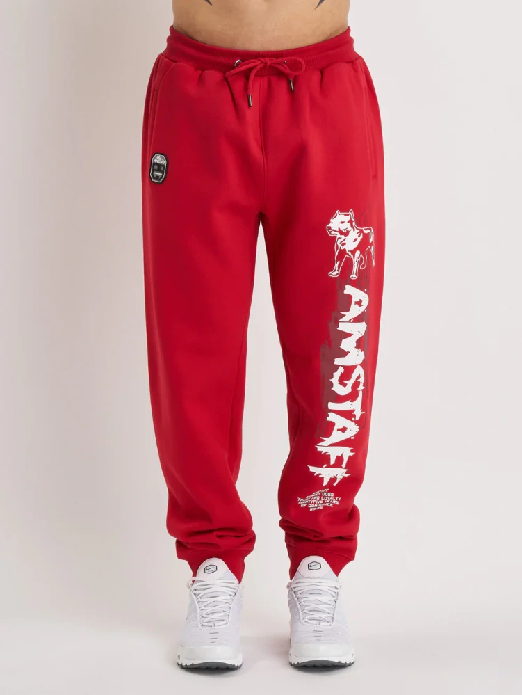 Amstaff pánské tepláky Narek Red