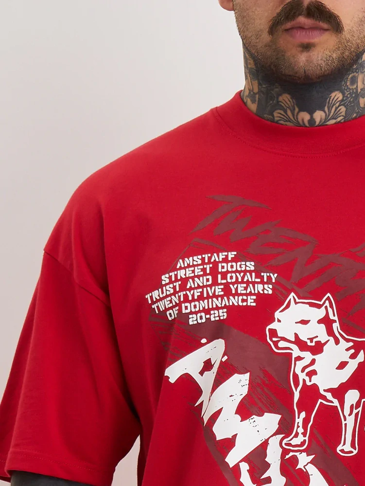 Amstaff pánské tričko Narek Red