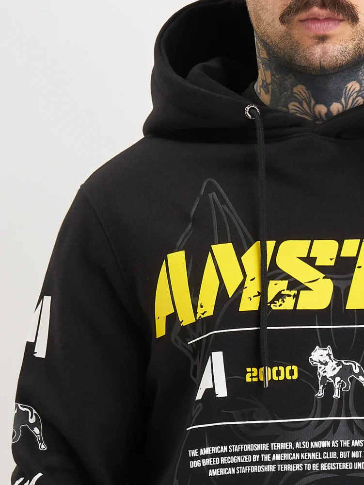 Amstaff Pánská Mikina Riven Hoodie Black