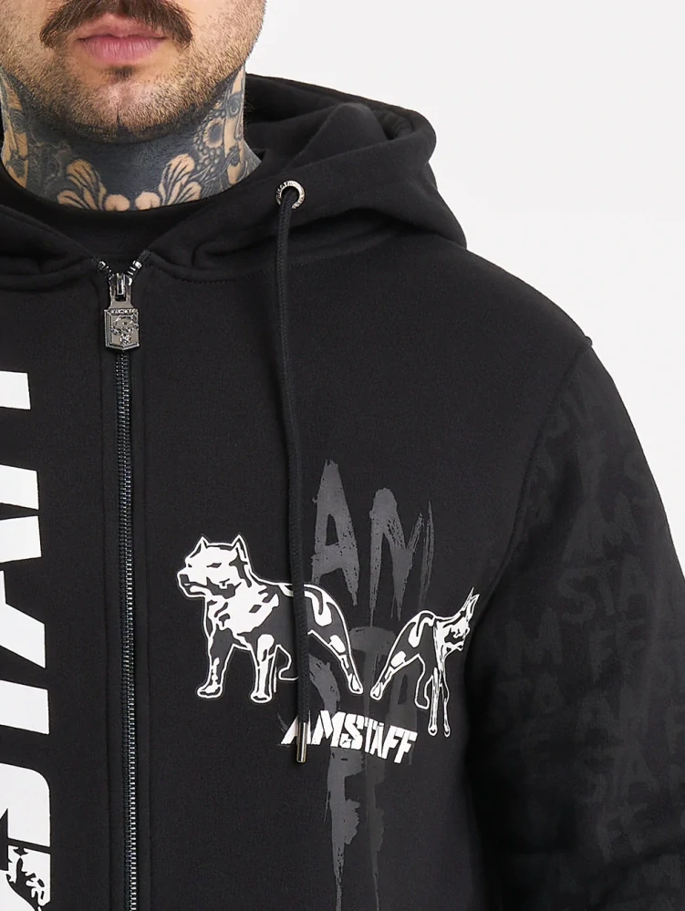 Amstaff Mikina Ekon Ziphoody Black