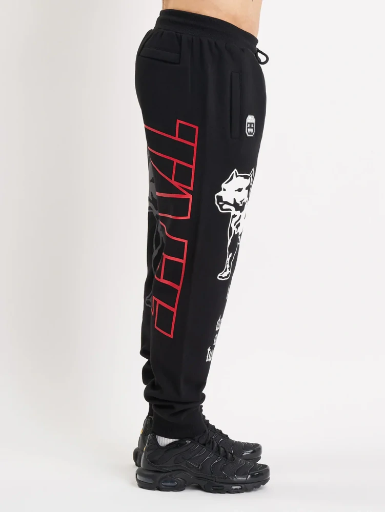 Amstaff pánské tepláky Mavor Black/Red