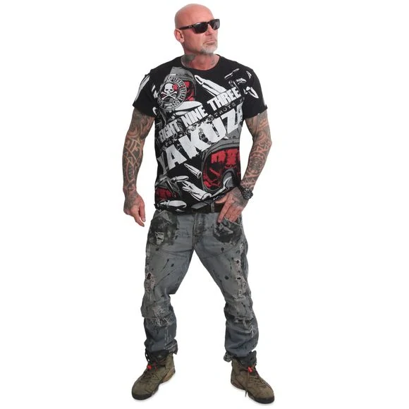 Yakuza pánské tričko DANGER TSB 28008 Black