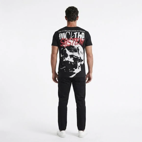 Yakuza pánské tričko REACTION TSB 28014 Black