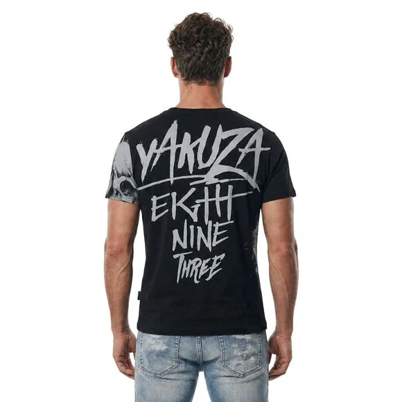 Yakuza pánské tričko SKULL STACK TSB 29014 Black