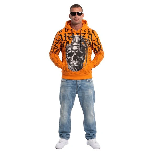 Yakuza pánská mikina SKULL GRENADE HOB 29003 Orange