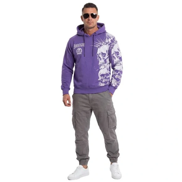 Yakuza pánská mikina SKULL STACK HOB 29004 Prism Violet