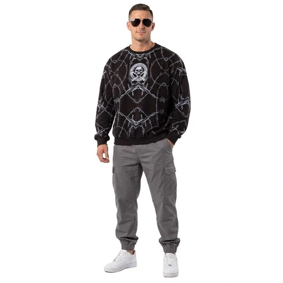 Yakuza mikina 3RD OVERSIZED PB 29010 Black