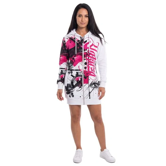 Yakuza dámská mikina MODERN ART LONG GLHZB 29105 White