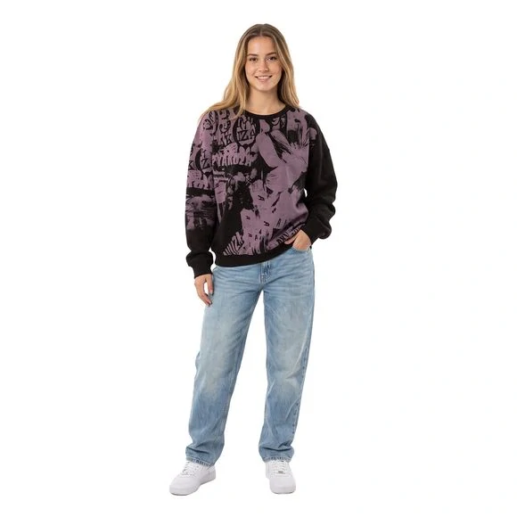 Yakuza mikina PAINTED FLOWER GPB 29101 Black