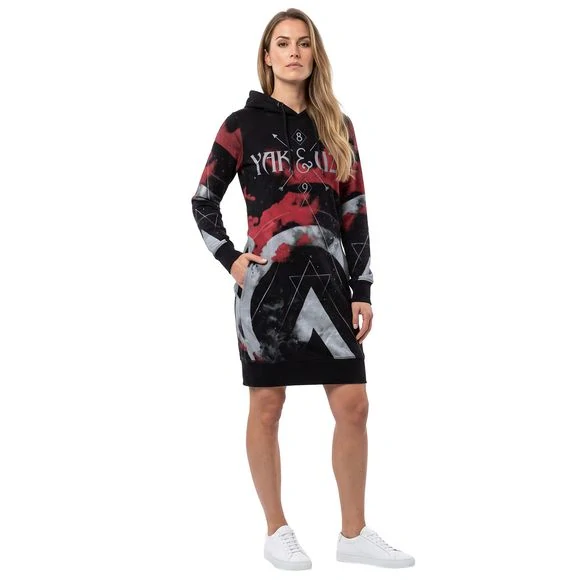 Yakuza dámské mikinové šaty SPACY LITE GKB 29110 Black