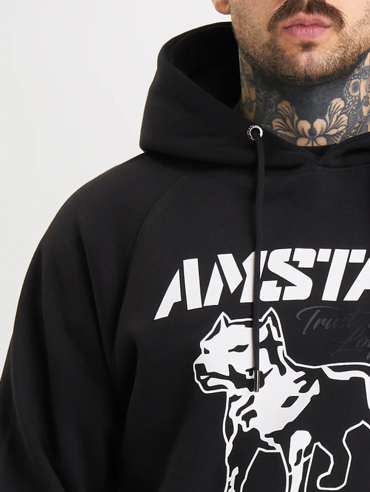 Amstaff Mikina Logo 2.0 Hoody Black/White