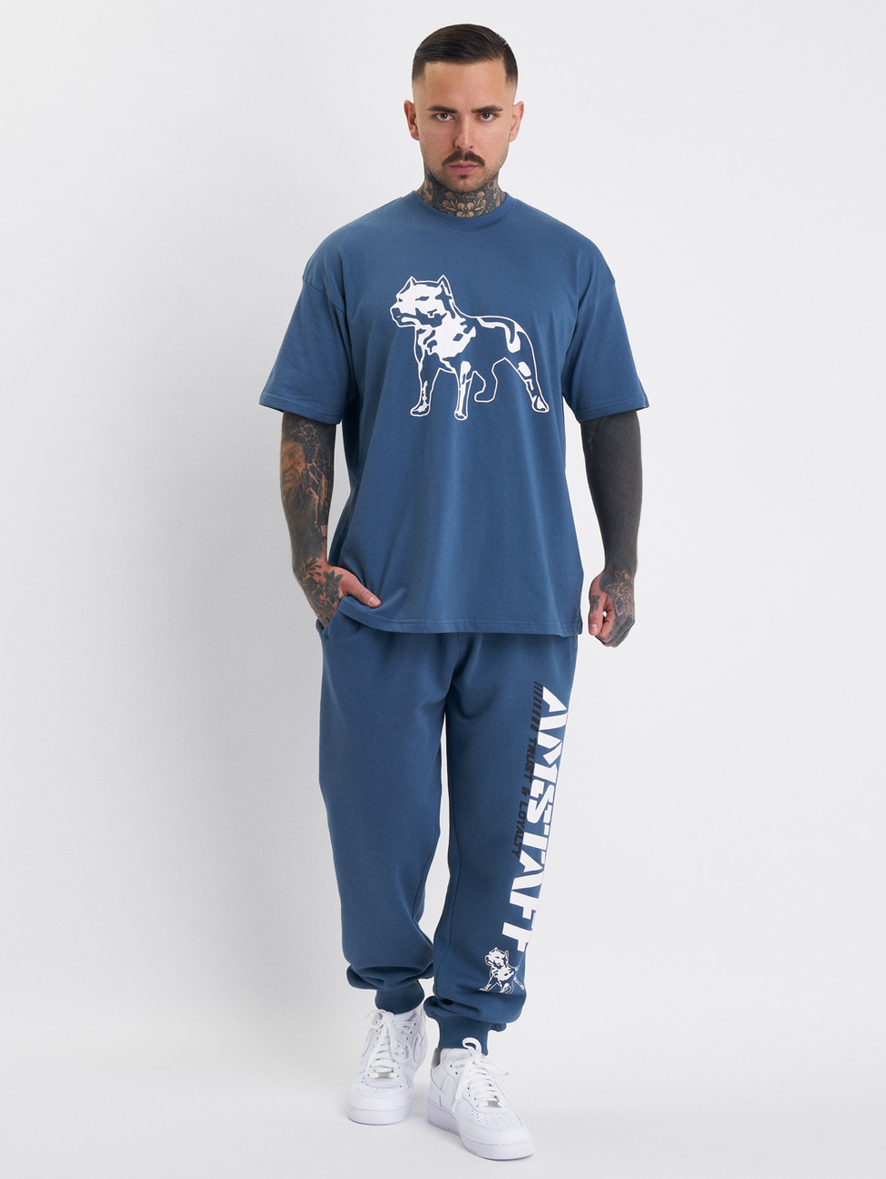 Amstaff tričko Logo 2.0 Blue