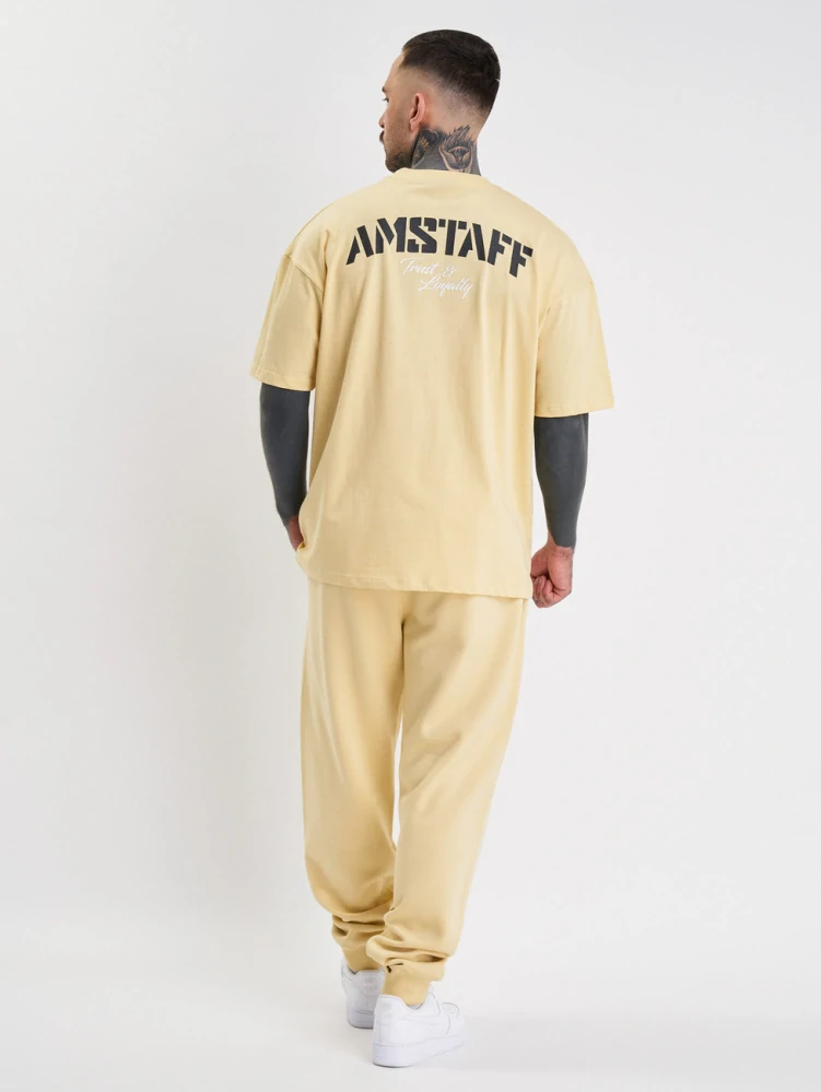 Amstaff tričko Logo 2.0 Vanilla Cream