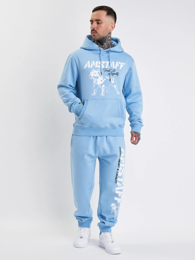 Amstaff Mikina Logo 2.0 Hoody Horizon Blue