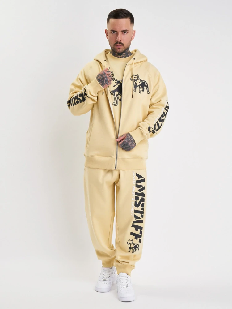 Amstaff Mikina Logo 2.0 Ziphoody Vanilla Cream