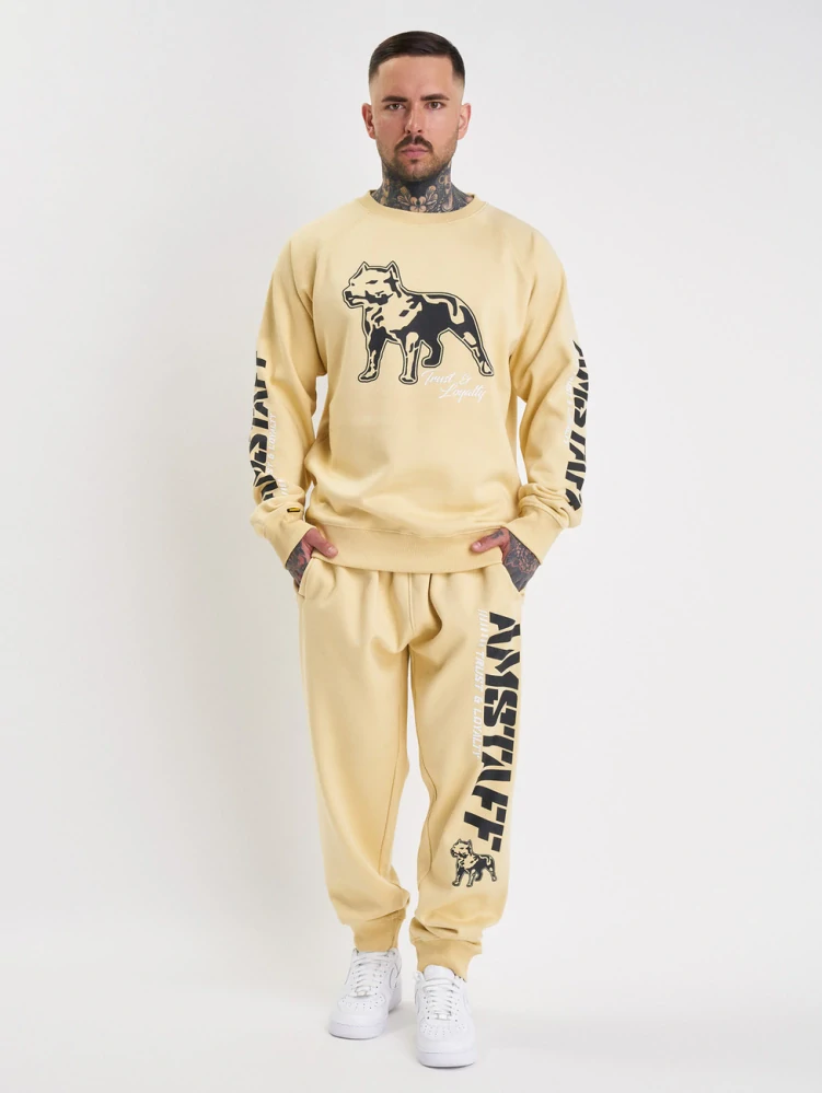 Amstaff Mikina Logo 2.0 Sweater Vanilla Cream