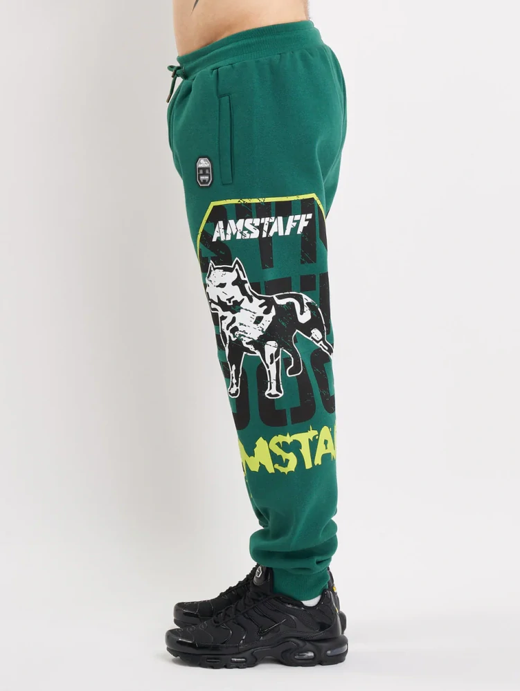 Amstaff pánské tepláky Solinor Green