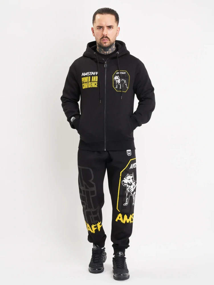 Amstaff Pánská Mikina Solinor Zip Black 