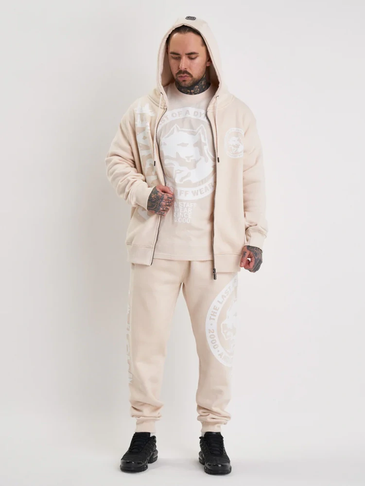 Amstaff Pánská Mikina Valtor Zip Creamwood