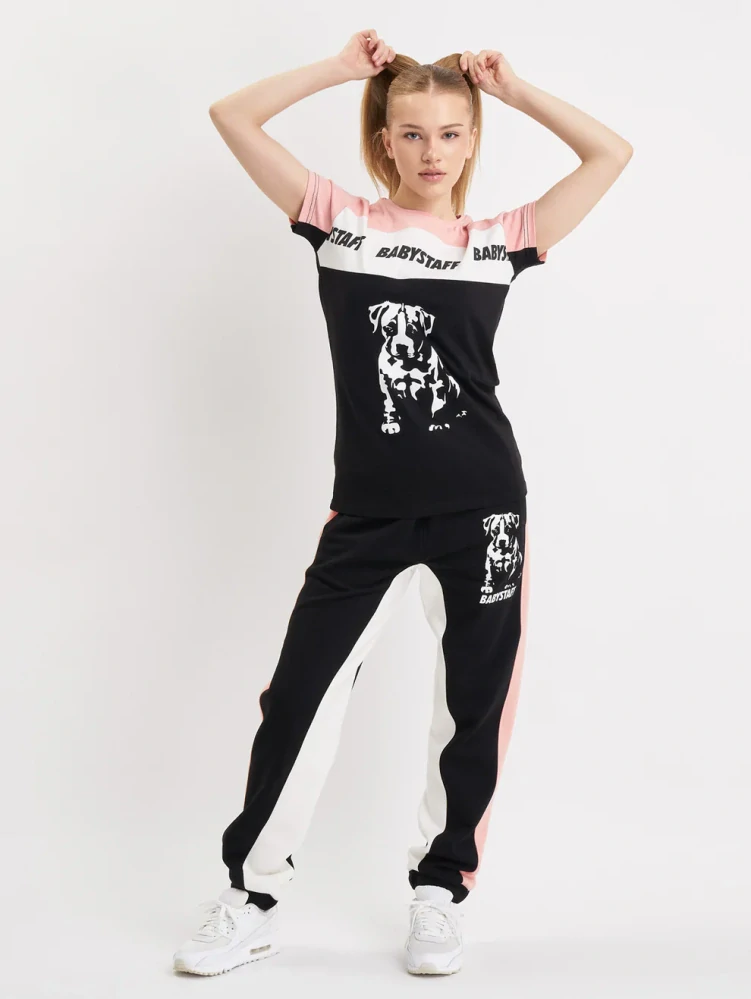 BabyStaff tričko Tawani Black/Pink