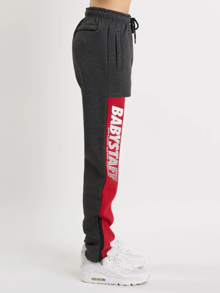 BabySTAFF tepláky Nela White/Grey