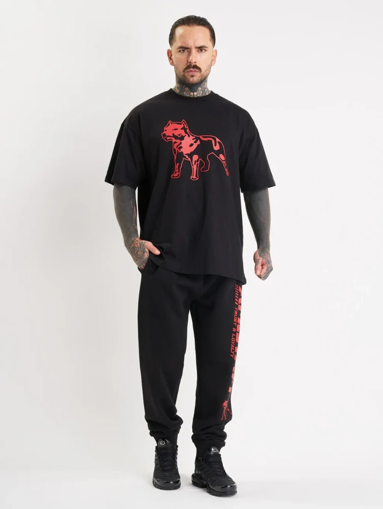 Amstaff tričko Logo 2.0 Black/Red