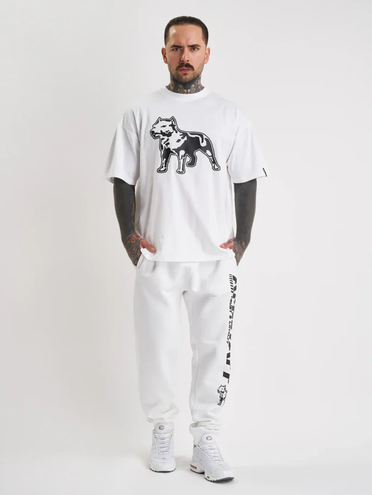 Amstaff tričko Logo 2.0 White/Black
