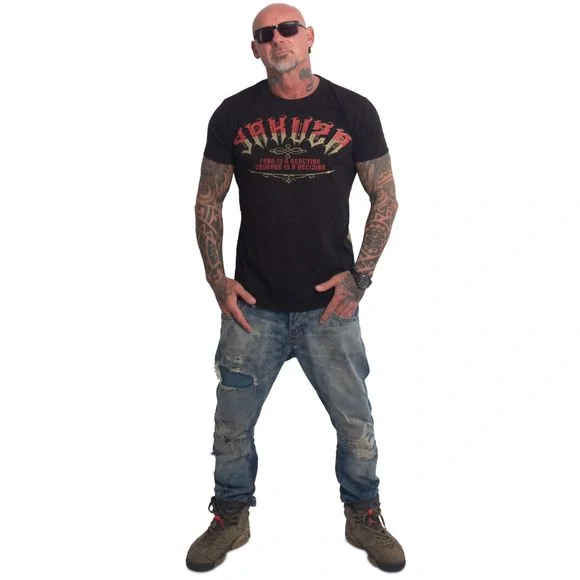 Yakuza pánské tričko COURAGE REGULAR TSB 27003 Black