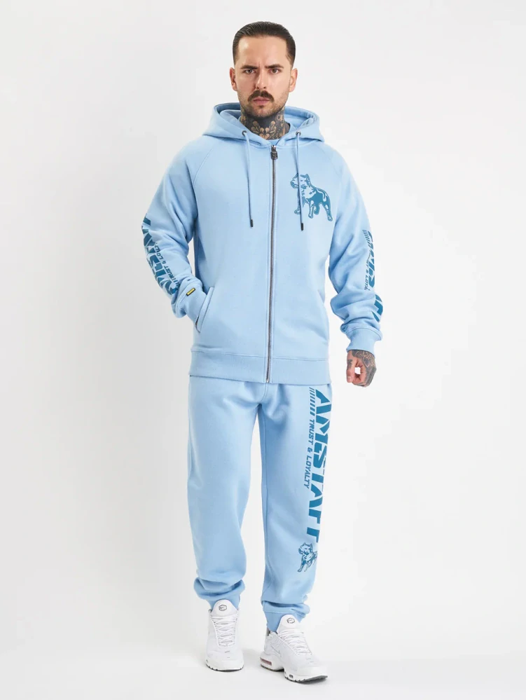 Amstaff Mikina Logo 2.0 Ziphoody Horizon Double Blue