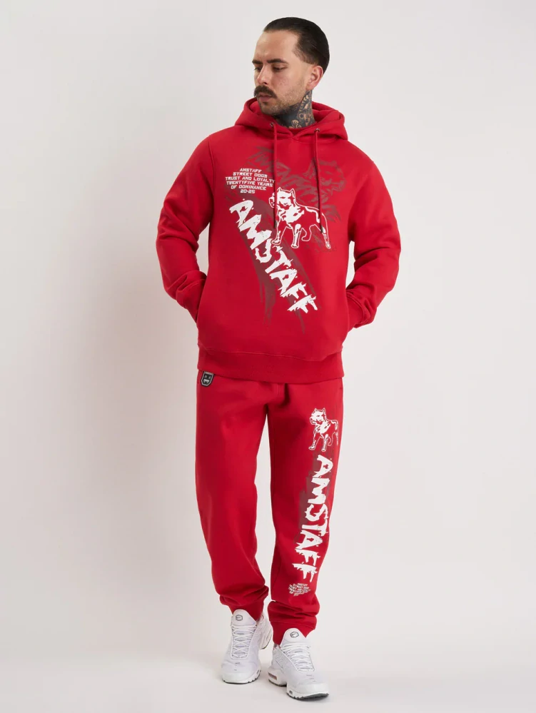 Amstaff Pánská Mikina Narek Hoodie Red