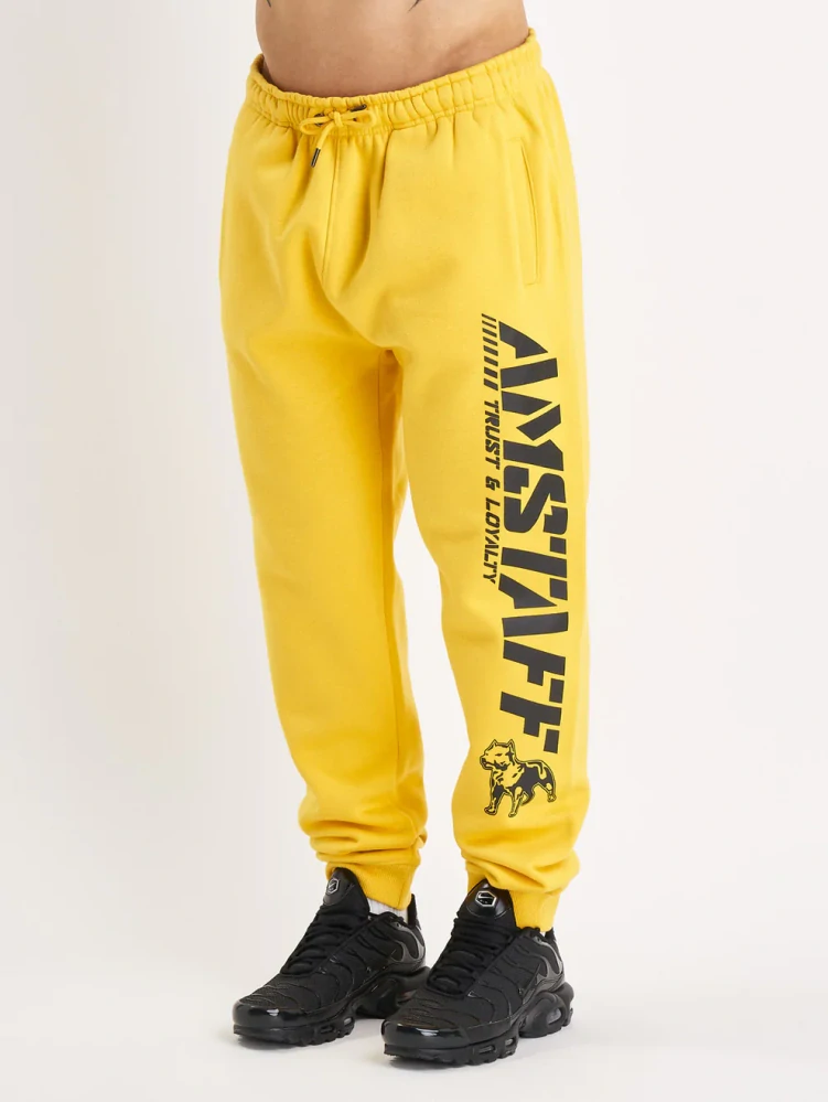 Amstaff Pánská Souprava Logo 2.0 Zip Hoodie Yellow/Black