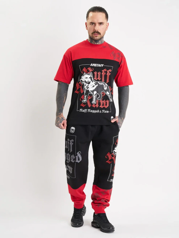 Amstaff pánské tričko Zane Black/Red
