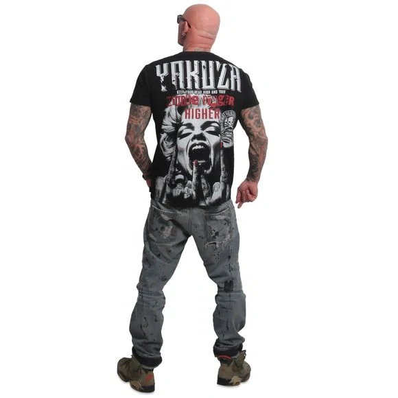 Yakuza pánské tričko MIDDLE TSB 28011 Black