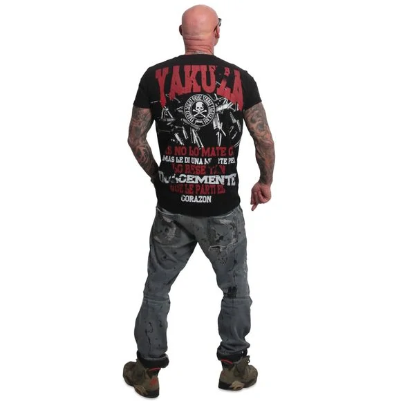 Yakuza pánské tričko CORAZON TSB 28006 Black