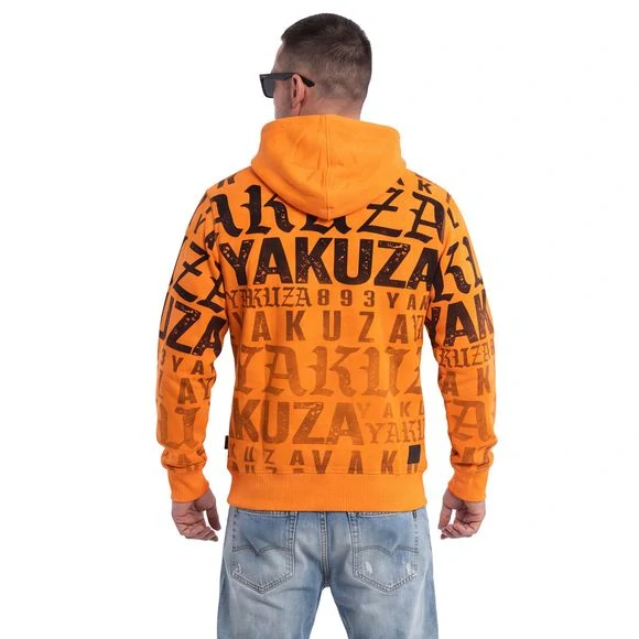 Yakuza pánská mikina SKULL GRENADE HOB 29003 Orange