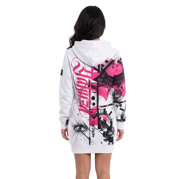 Yakuza dámská mikina MODERN ART LONG GLHZB 29105 White