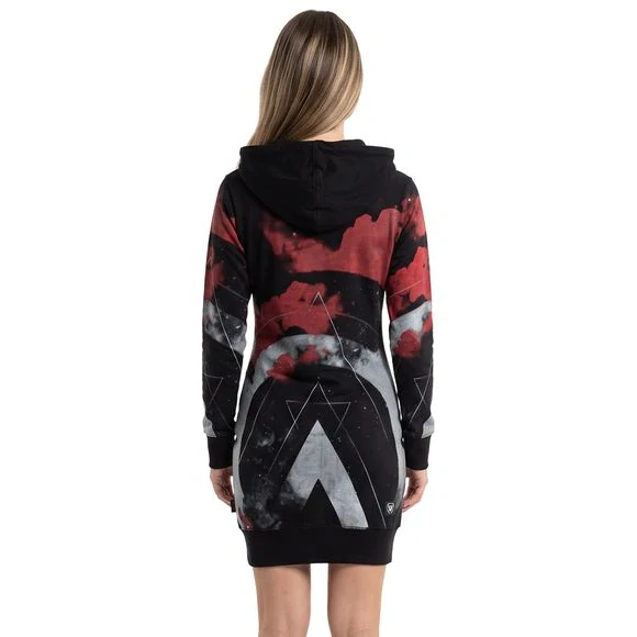 Yakuza dámské mikinové šaty SPACY LITE GKB 29110 Black