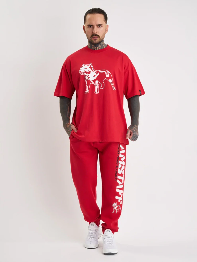 Amstaff tričko Logo 2.0 Red/White