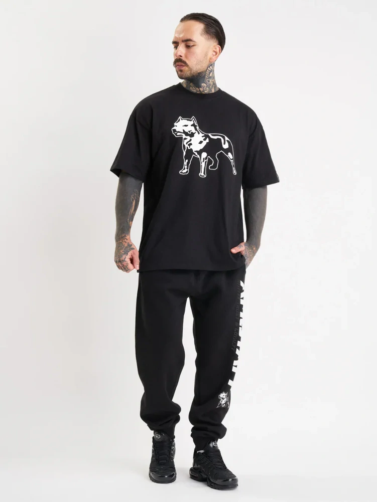 Amstaff tričko Logo 2.0 Black/White