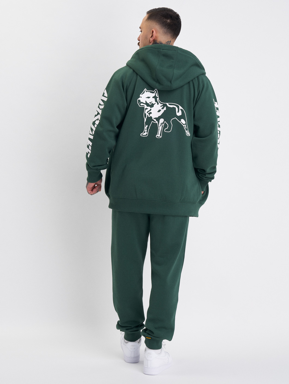 Amstaff Mikina Logo 2.0 Ziphoody Green