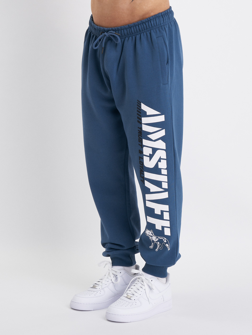 Amstaff Mikina Logo 2.0 Ziphoody Blue